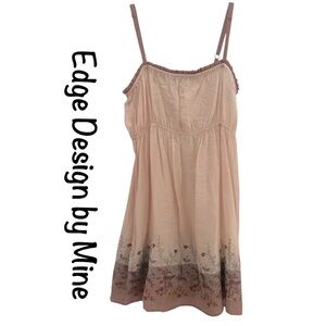 New EDGE Design by MINE Embroidered SUNDRESS Anthropology NWT
